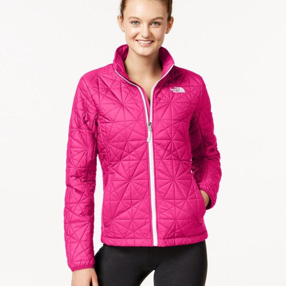 The North Face Women's Hot Pink Quilted Puffer Jacket